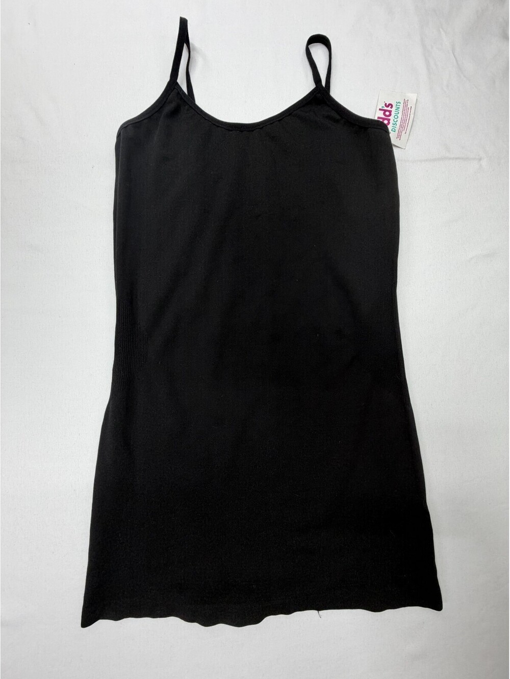 C - Mode Women's Tank Top T1006 Pullover Spaghetti Strap One Size Black NWT - Picture 1 of 12